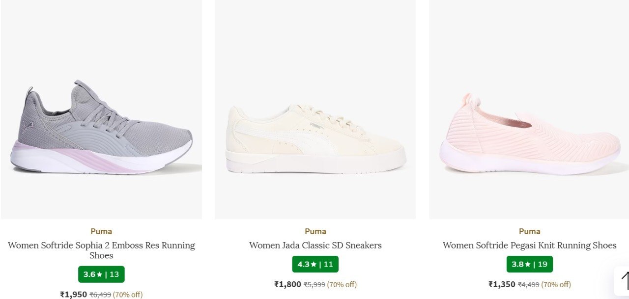 Ajio | Min 60% Off On PUMA.