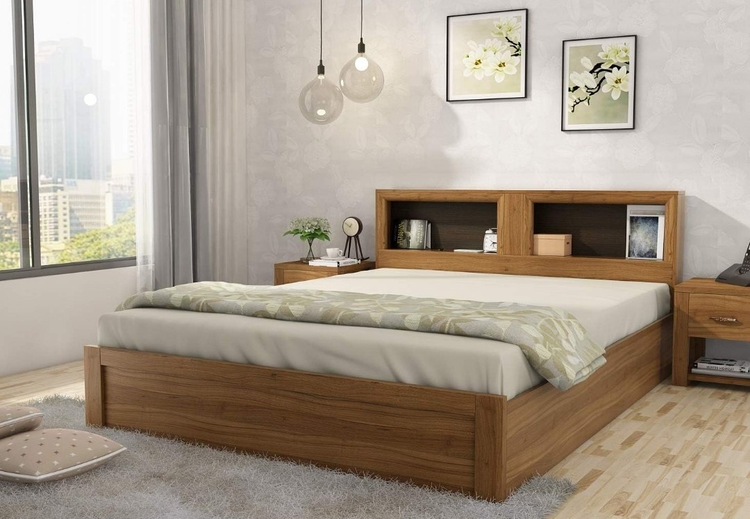 Spacewood King Size Wood Bed @13,653