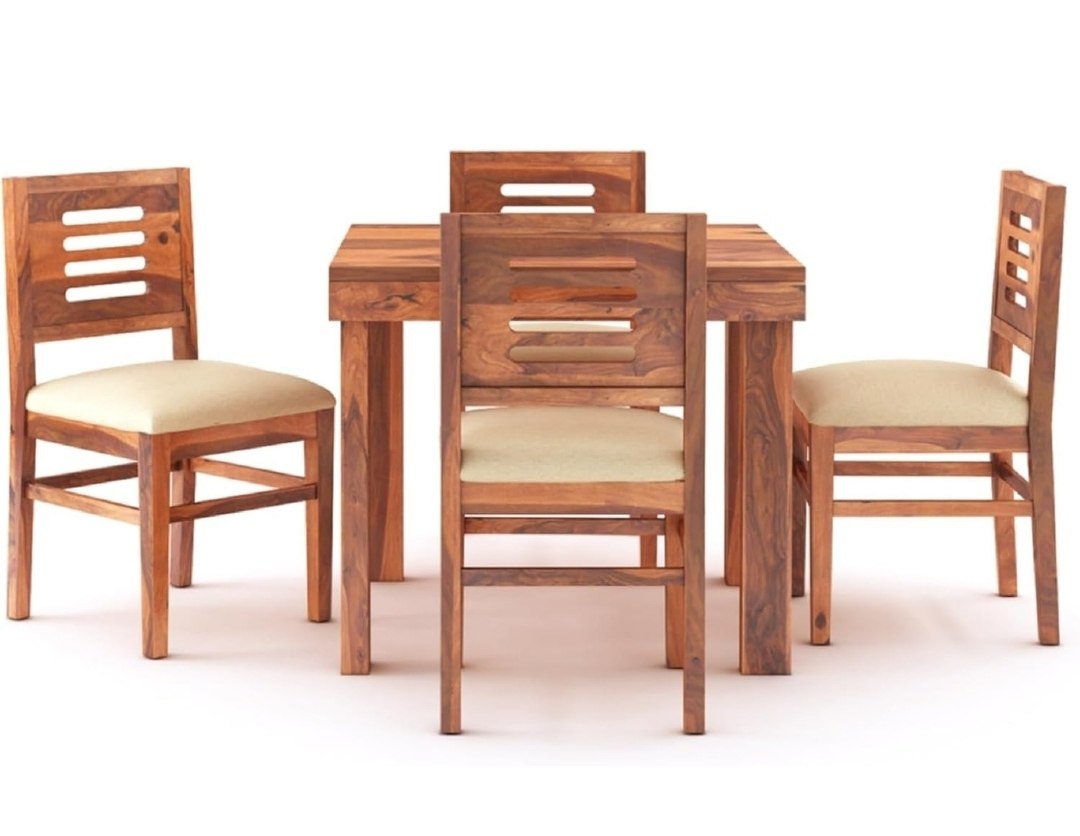 Mamta Decoration Wood Dining Table with 3 Cushioned Chairs @10,595