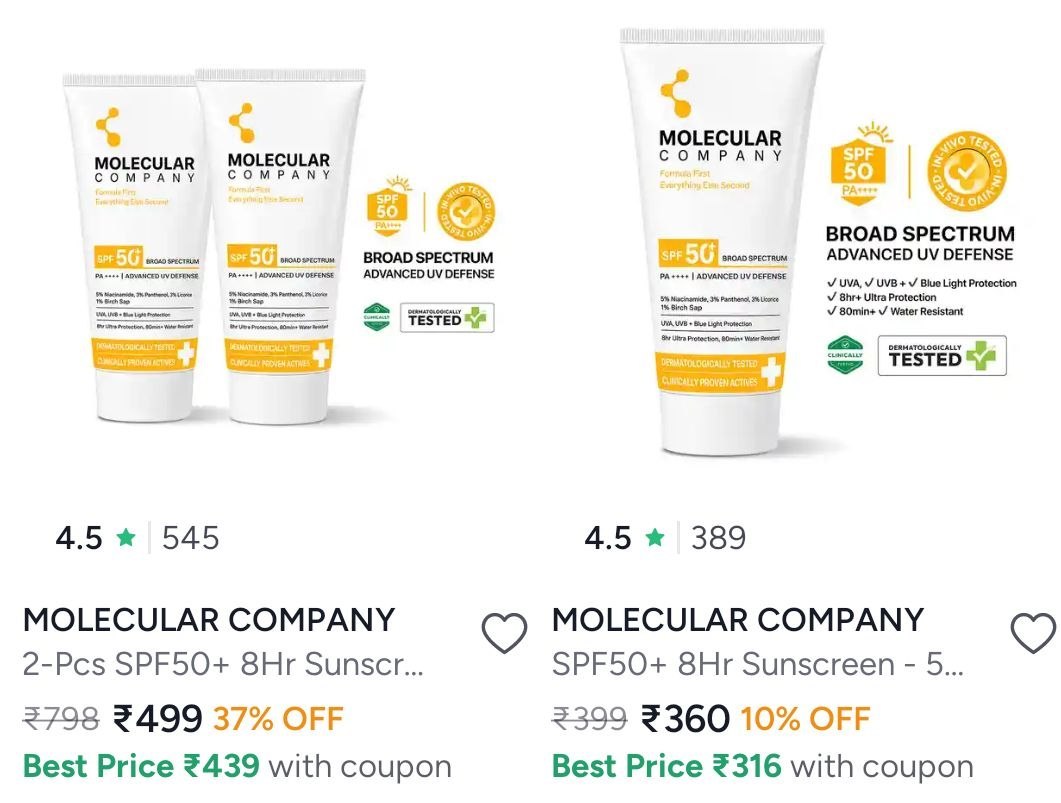 MYNTRA | MOLECULAR COMPANY β CRAZY BOGO DEAL π