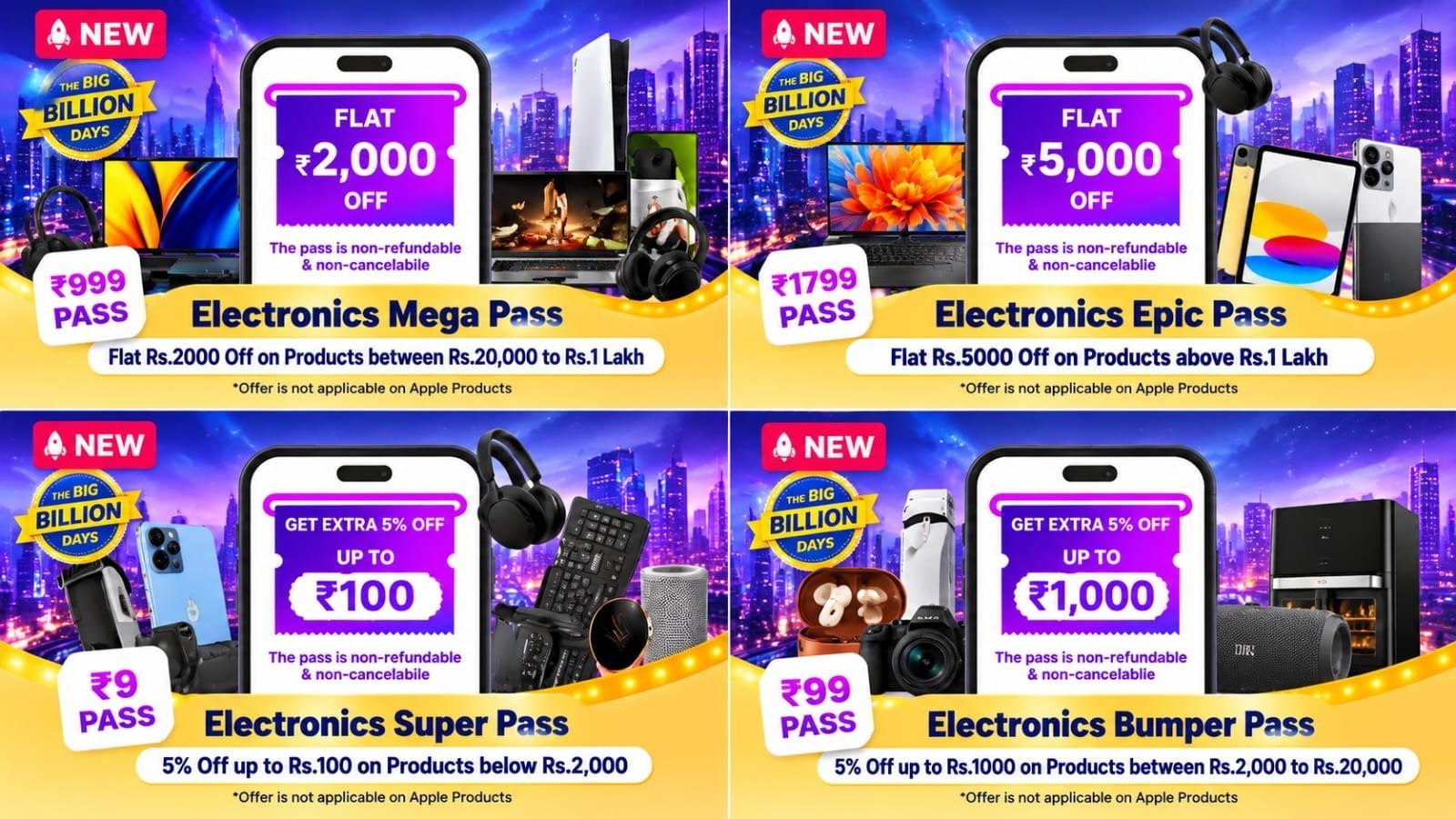 Flipkart BBD Loot : Get Upto ₹5000 Off On Electronics.