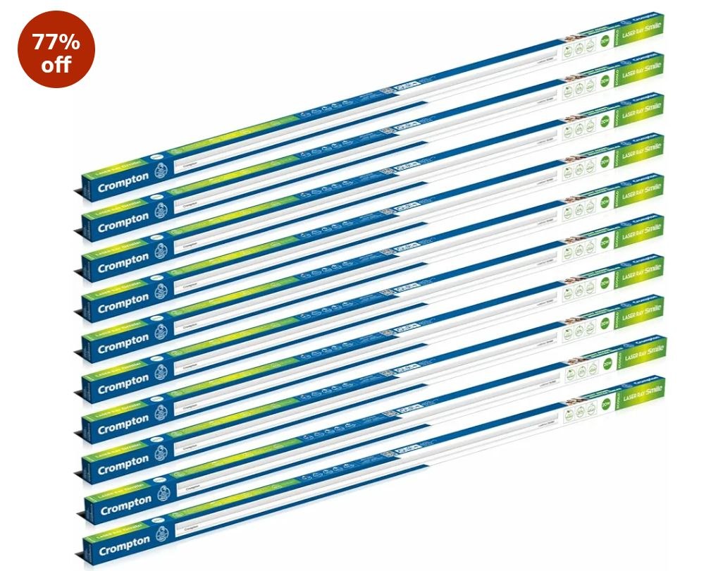 Amazon | Flat 77% Off🔥 :Crompton Laser Ray Smile 20W LED Batten at 1305