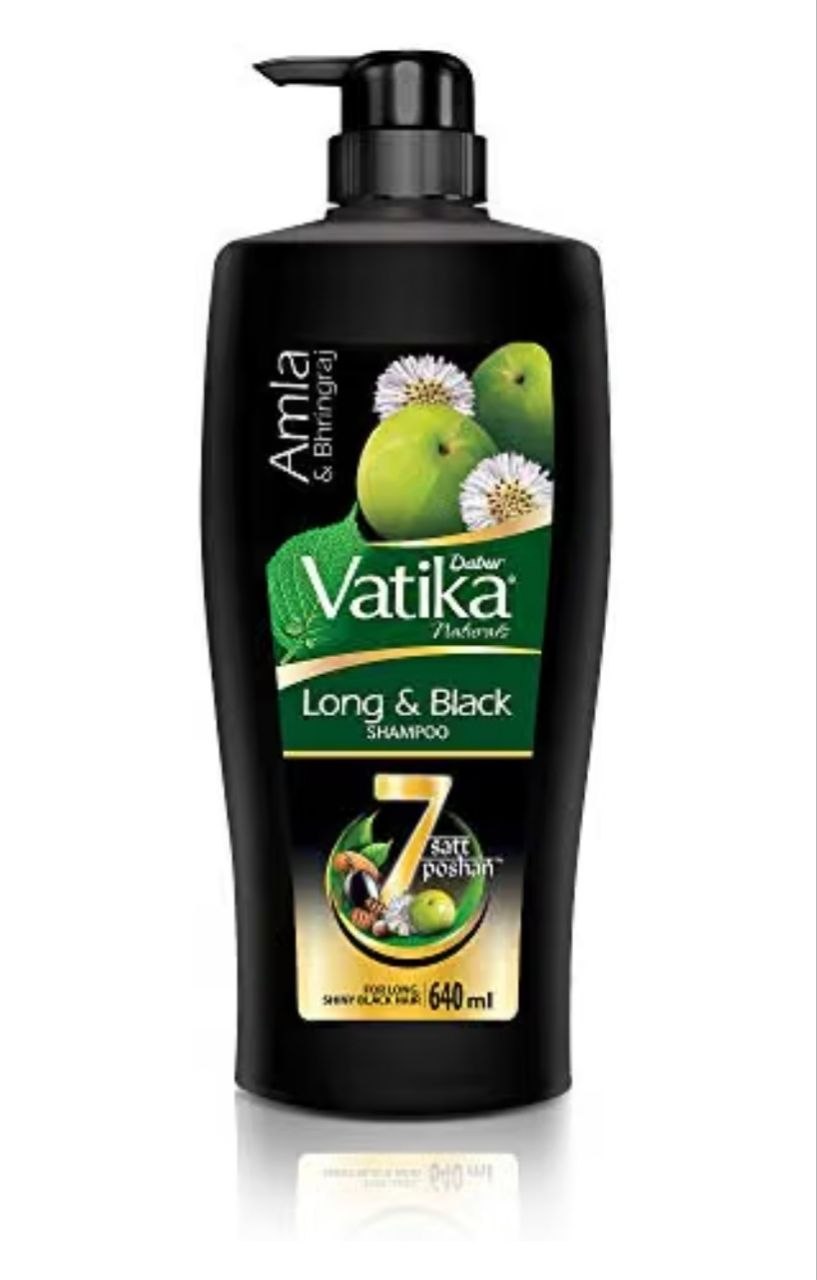 Dabur Vatika Long & Black Shampoo - 640 ml (640ml) @314.