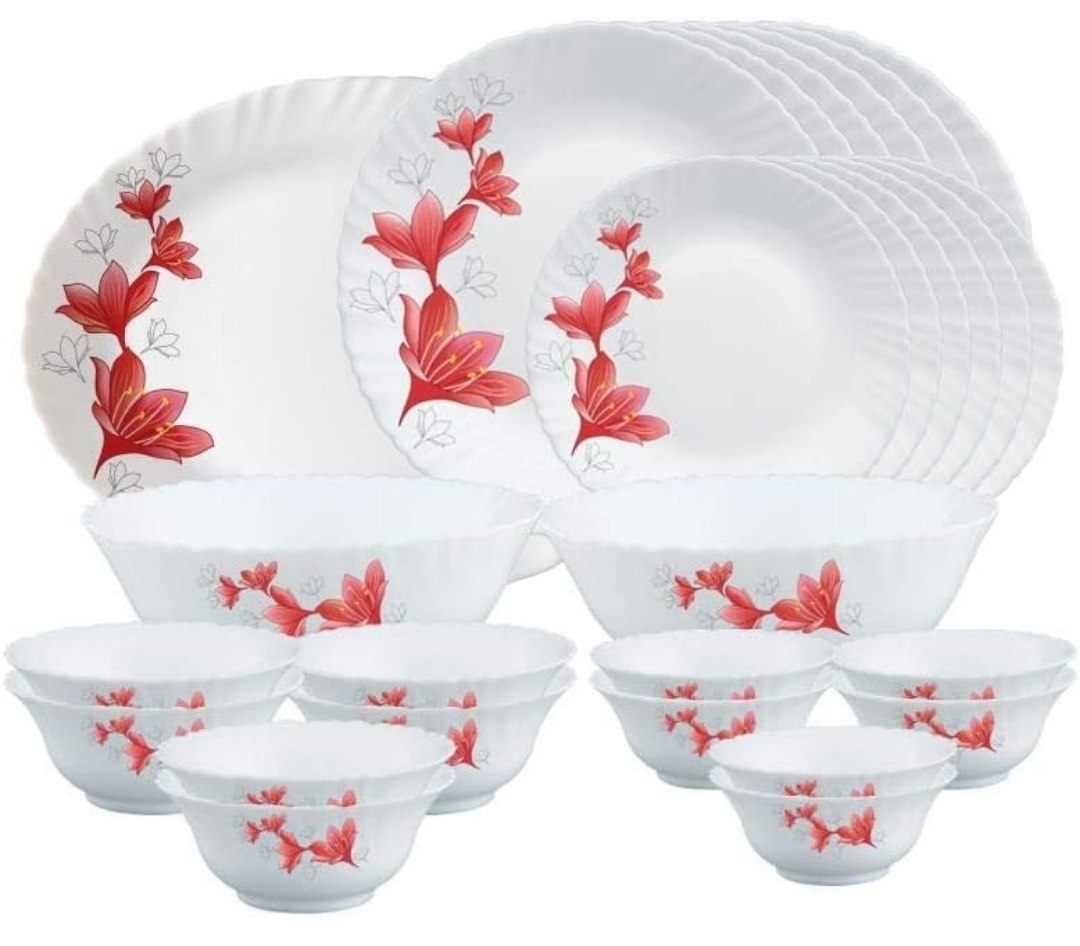 Larah by Borosil Dinner Set, 27Pcs @1320