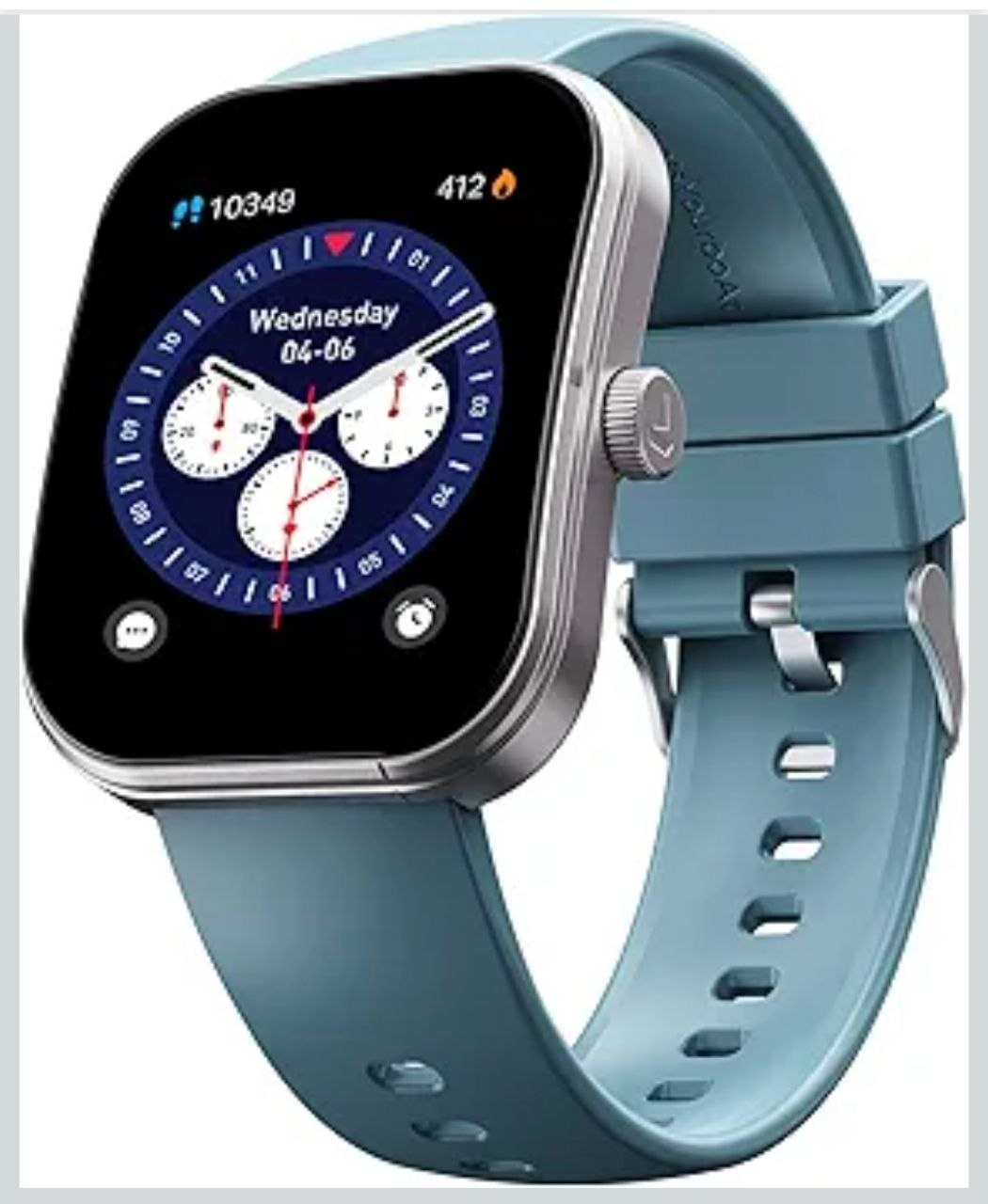 boAt Wave Sigma 3 Curv Smartwatch with 2.01” (5.33 cm) Immersive Curved Display, Metallic Finish, Functional Crown, BT Calling, Sleep, Stress, Heart R