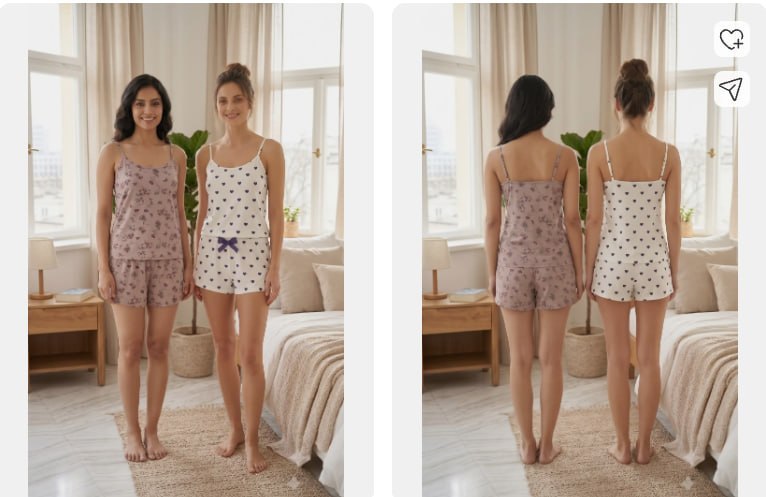 🔥 COMBO PACK DEAL – WOMEN'S TOP & SHORTS SET 🔥🌸