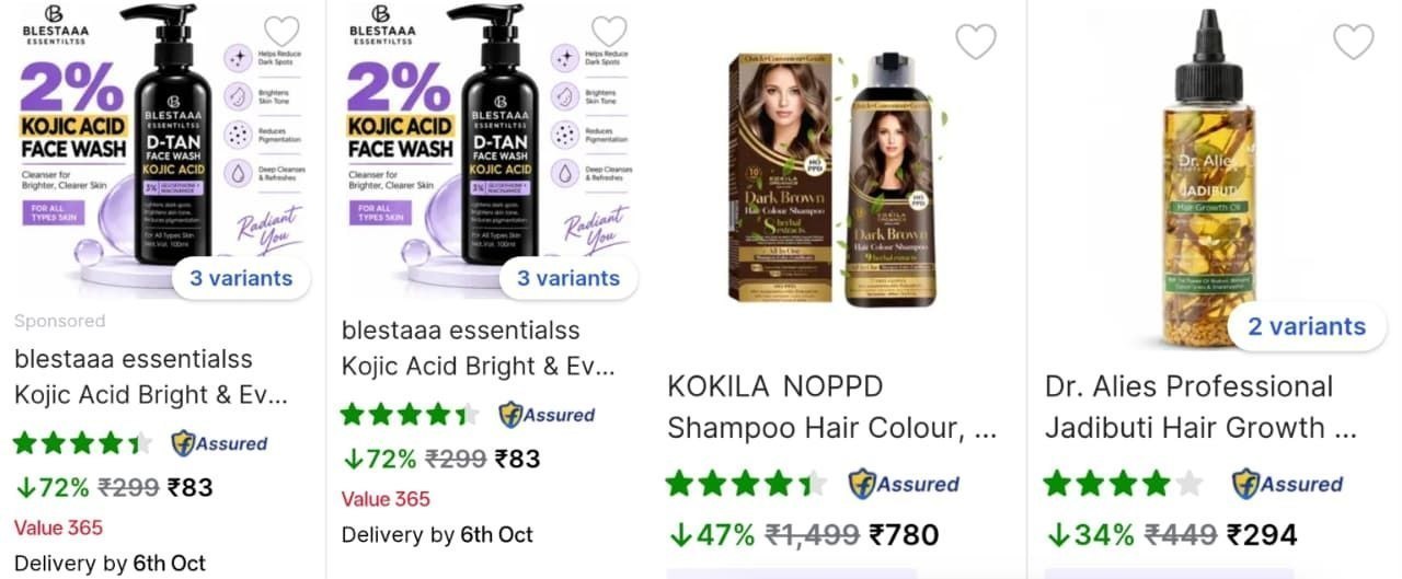 Flipkart Loot: Beauty & Makeup Deals Upto 80% Off