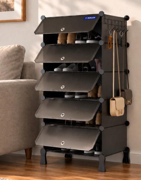 Loot : 5 Shelf Shoe Racks with 5 Doors @1424