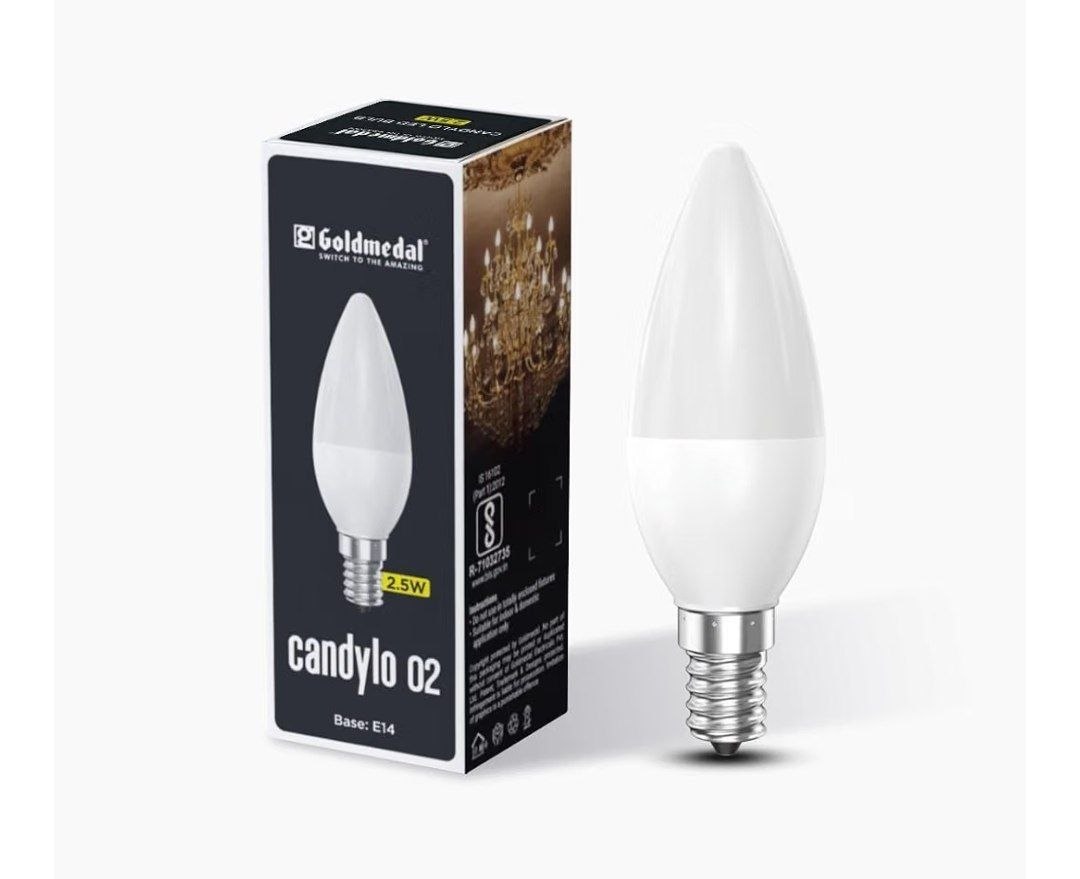 Goldmedal Candylo 02 2.5W Candle Bulb Base E14 @104.