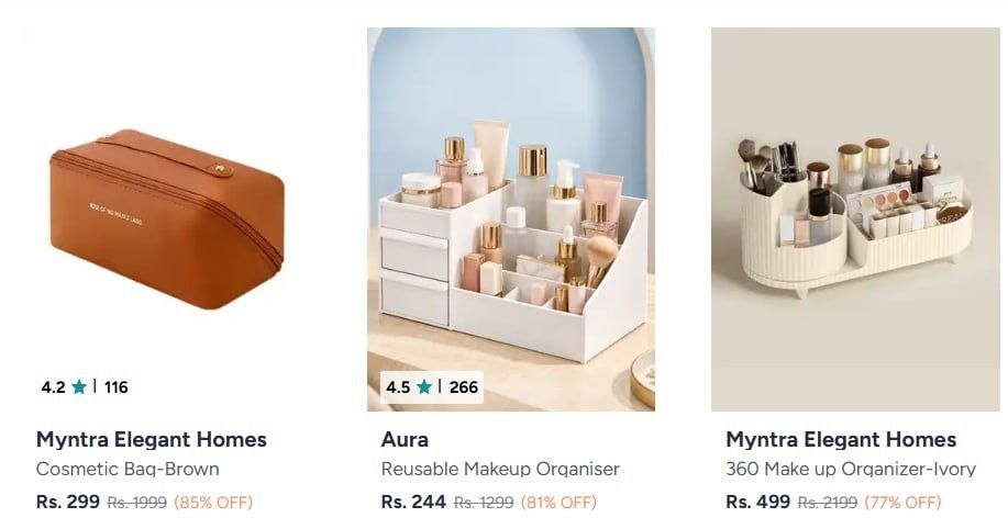 Myntra | Makeup Organizers starting at 178/-