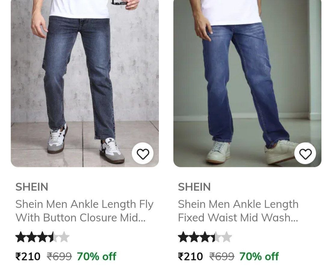 LOOOT : Shein Jeans from 210/-