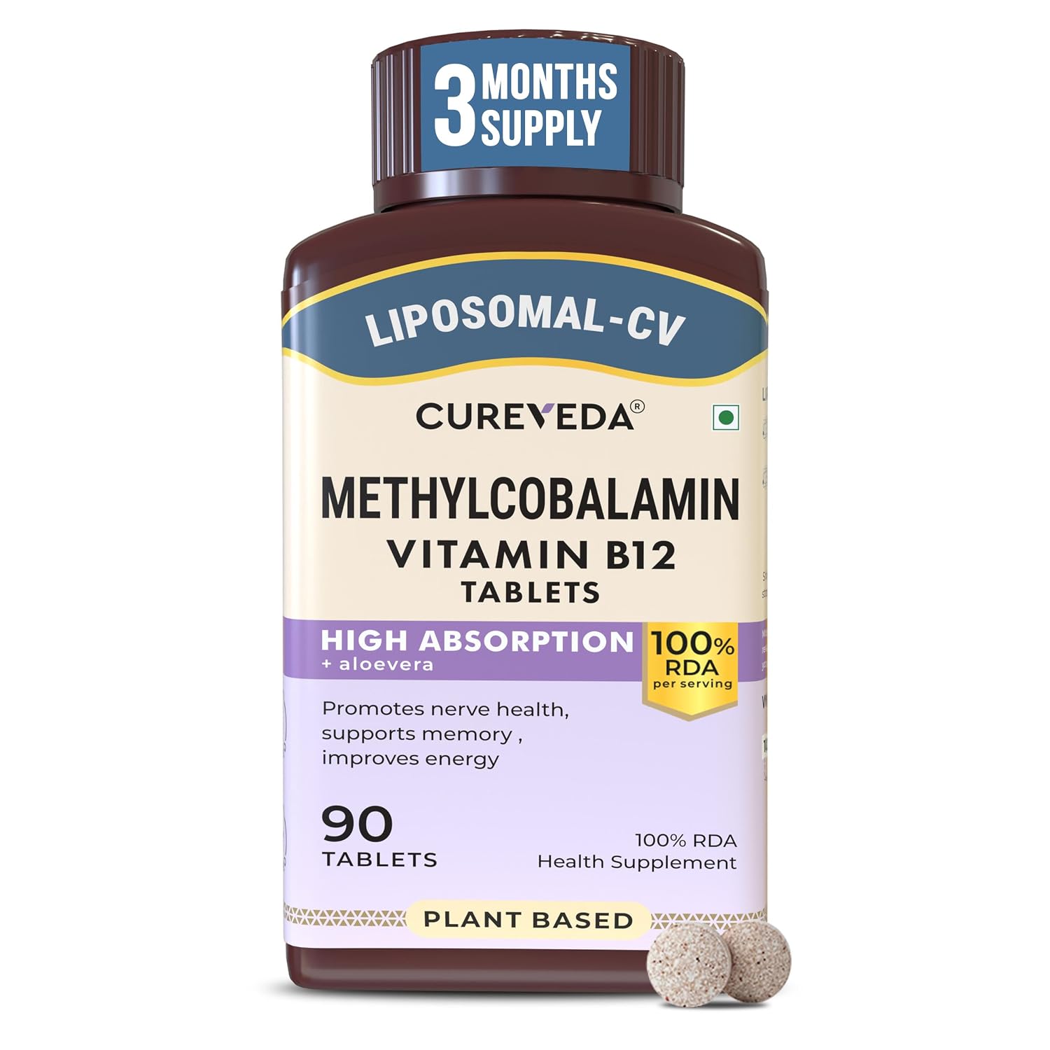 Loot : Liposomal Vitamin B12 1500 mcg (90 Tablets) @399.