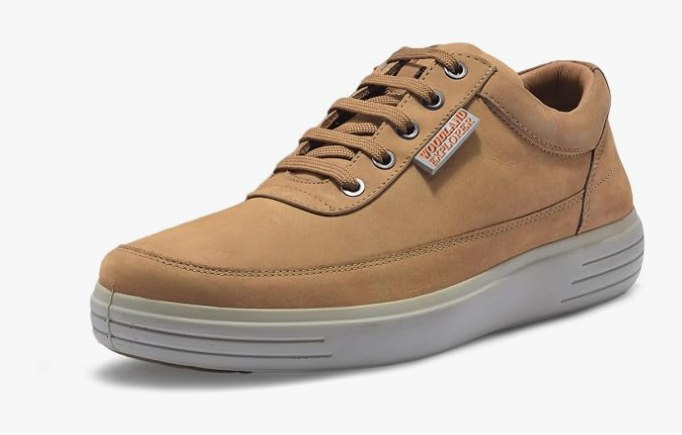 Woodland Men's Camel Leather Casual Shoe @1899