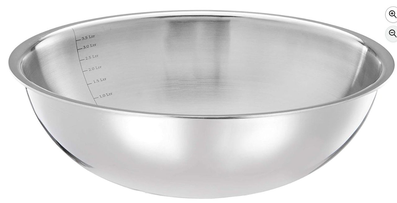 Amazon Brand - Solimo Stainless Steel Triply Tasla-Silver, 28cm Online at Low Prices in India