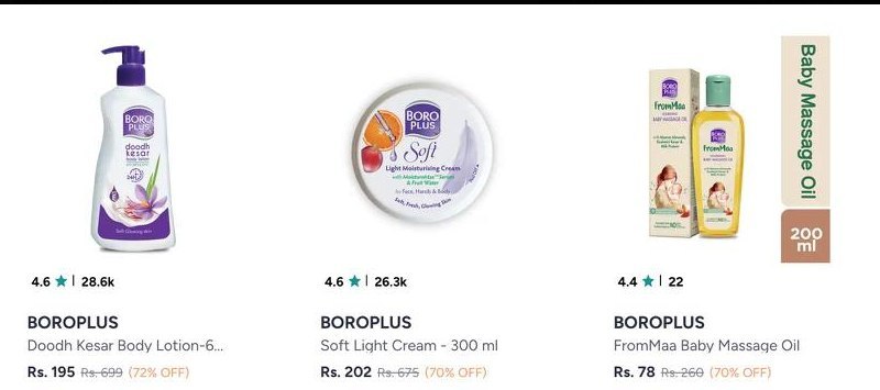 Upto 72% Off On Boroplus Beauty.