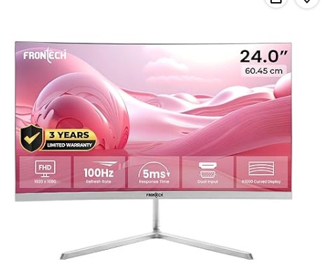 Amazon| FRONTECH Ultima Series 24 Inch Curved LED Monitor