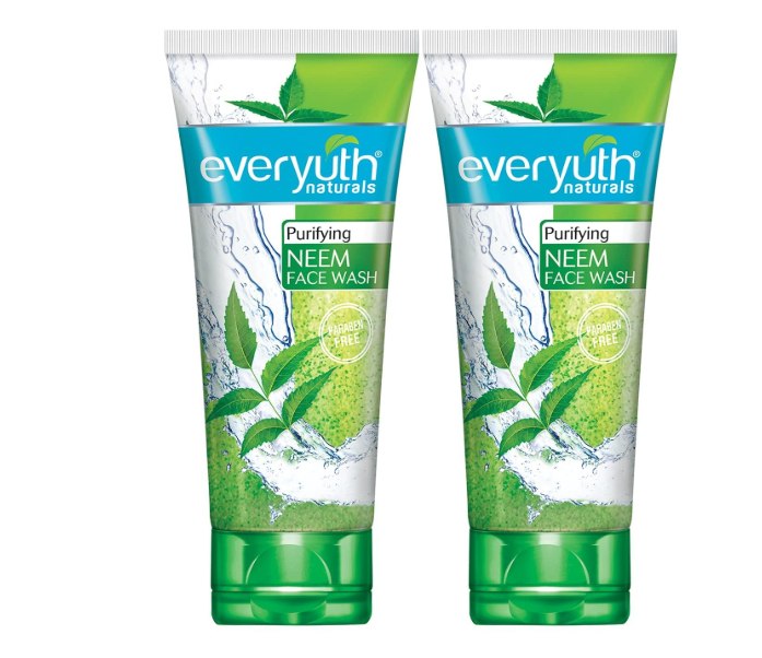 Everyuth Naturals Purifying Neem Face Wash|Antibacterial Neem&Tea Tree Oil|Hydrated,Clear&Healthy Skin|Paraben