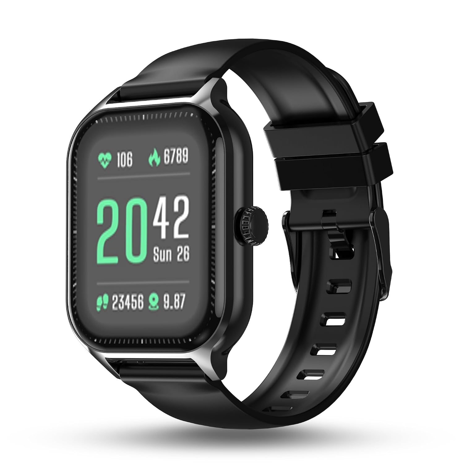 Pebble Elevate 1.99" (5.05 cm) Infinite Display, BT Calling, Health Suite, Multi Sports Mode, Multiple Watch F
