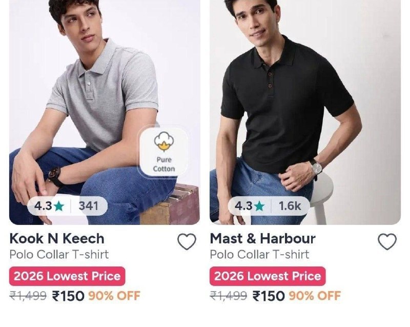 POLO TSHIRT FROM @150.