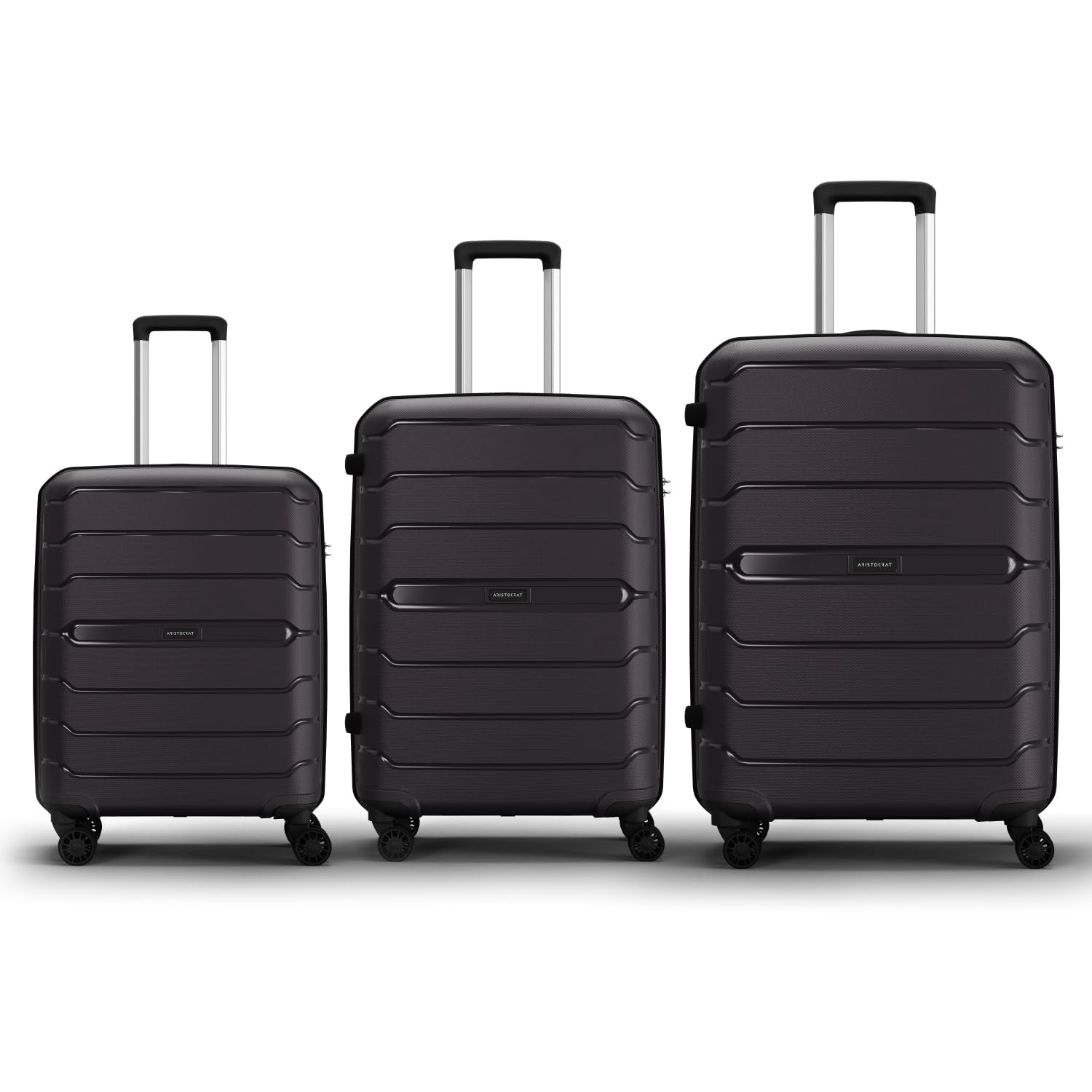 FAST : Aristocrat 8 Wheels Luggage, Set Of 3 @3799.
