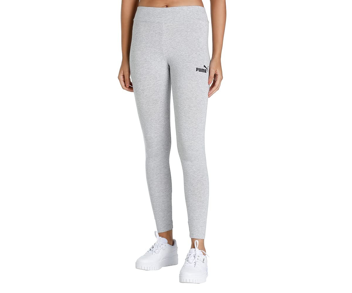 Puma Womens ESS Leggings, Light Gray Heather, S (58683504) at Amazon.in