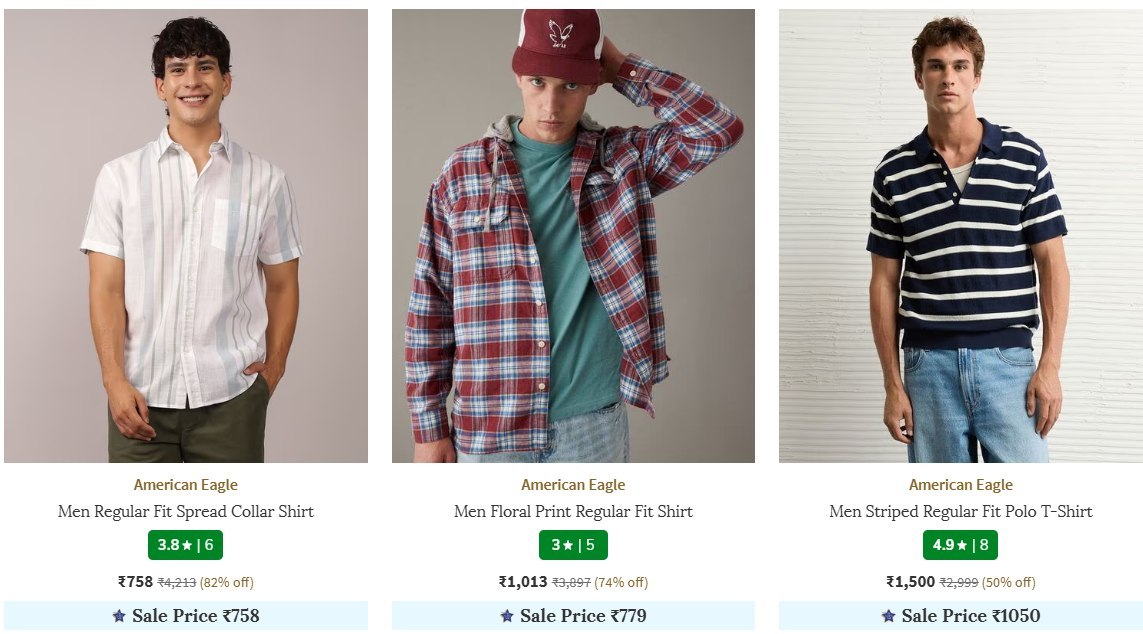 Ajio | American Eagle Min 50%